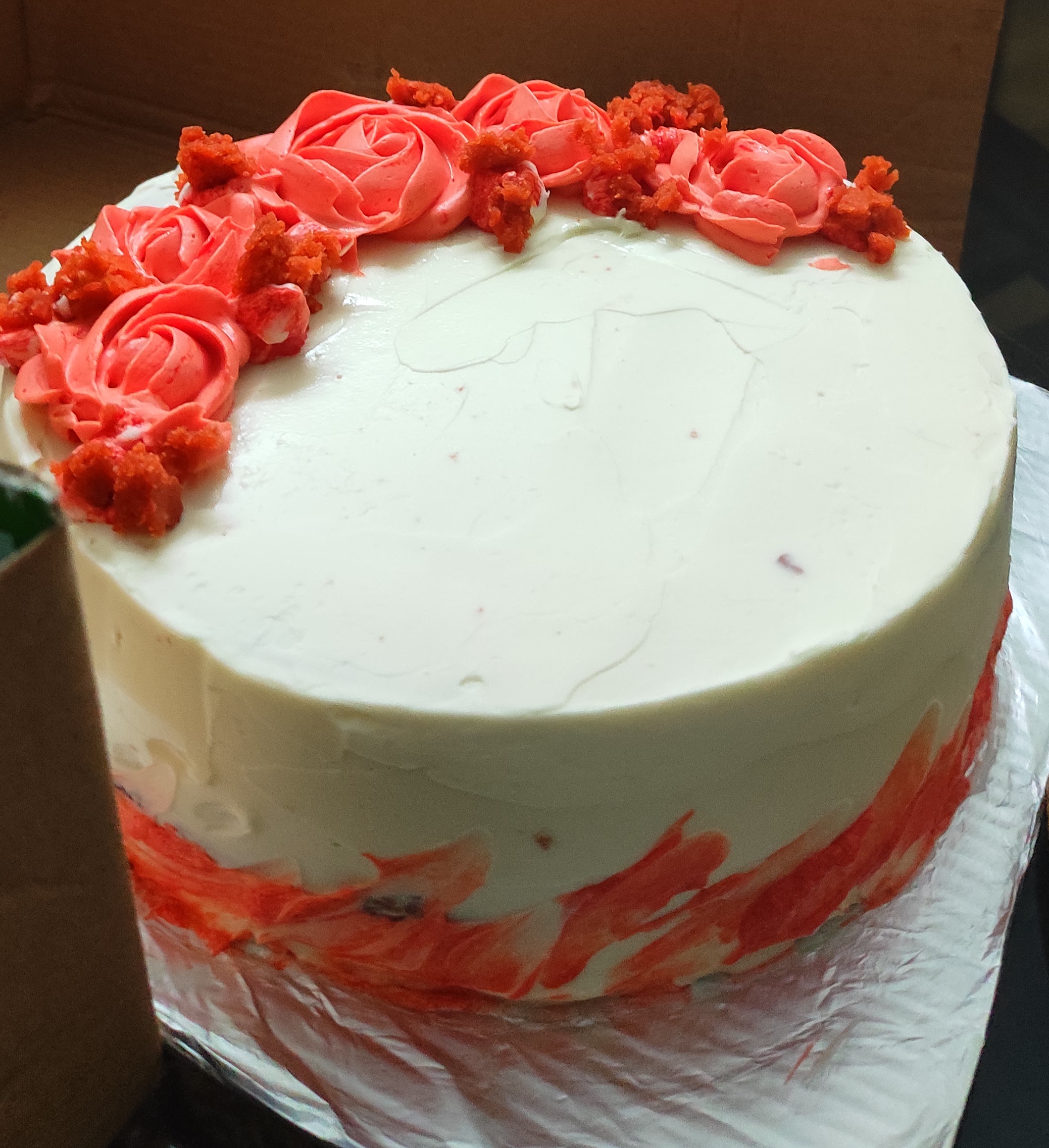 Rose rosette cake