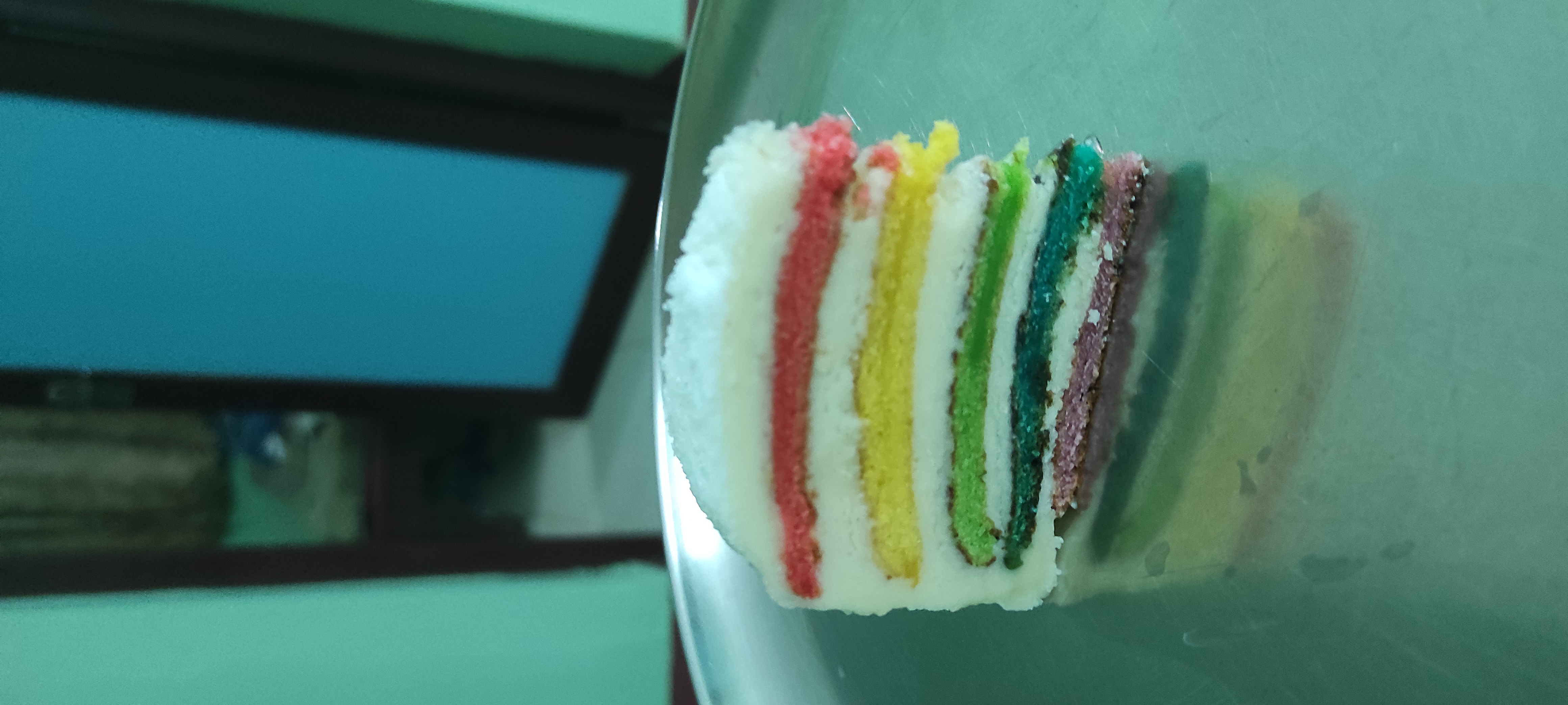 Rainbow slice cake